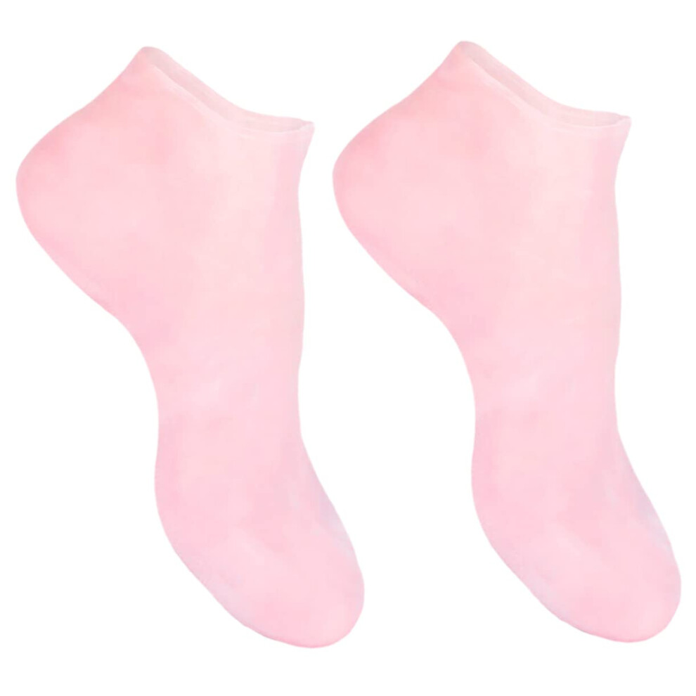 Moisturizing Gel Socks for Dry Cracked Feet with Deep Hydration Lining and Overnight Softening