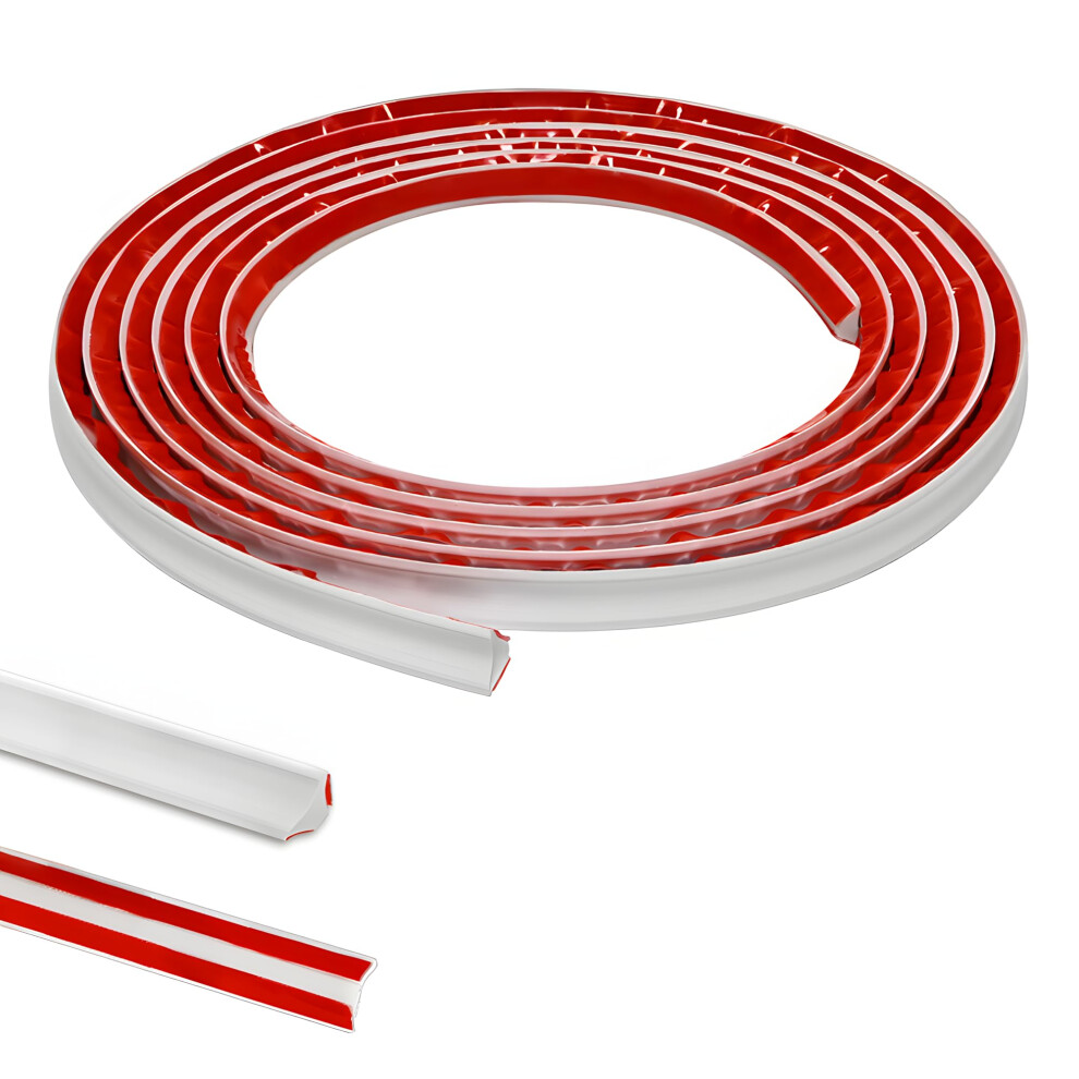Pvc Quadrant Trim,Flexible Laminate Beading Self Adhesive Plastic Wall Corner Edging Strip For Worktop Ceiling Floor,Caulk Moulding Skirting Board Tr 10195437