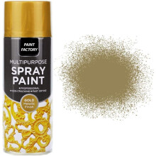 Paint Factory 400ml Professional Quality Fantastic Finish All-Purpose Interior Exterior Household Spray Paint for Wood Metal Plastic Ceramics & More