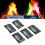 Πακέτα χρώματος Cosmic Fire για εξωτερική φωτιά, μεγάλης διάρκειας, πολύχρωμη σκόνη 5