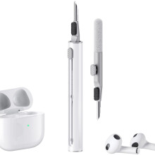 Multifunkčné čistiace pero na Airpods, vstavaná rukoväť, hubka na čistenie puzdier na Bluetooth slúchadlá, bezpečné materiály, prenosné