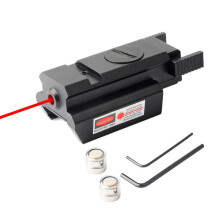 Mira laser ultrabrilhante para pistolas, feita para durar muito tempo com tratamento anticorrosivo e corpo robusto em alumínio, feixe vermelho de