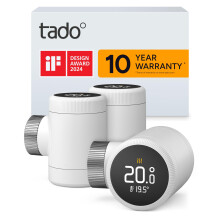 tado Smart Radiator Thermostat X – Trio Pack, Heating Control via App and Smart Speaker (Alexa, Siri, Google Assistant), Save Heating Costs, DIY Ins
