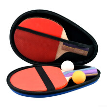 Table Tennis Paddle Cover Bag EVA Waterproof Shockproof Case for Ping Pong Racket 290x195x50mm Black