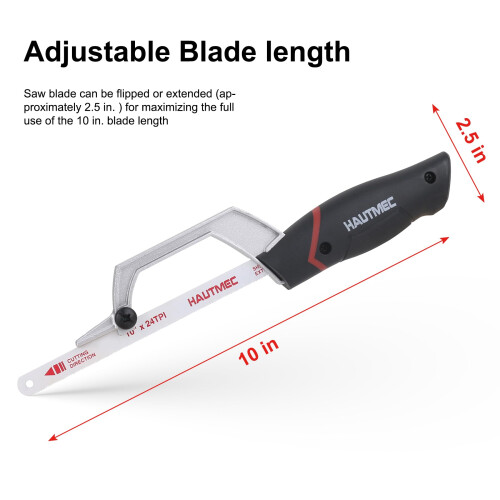 HAUTMEC Junior Hacksaw, Mini Hack Metal Saw, Compa 2