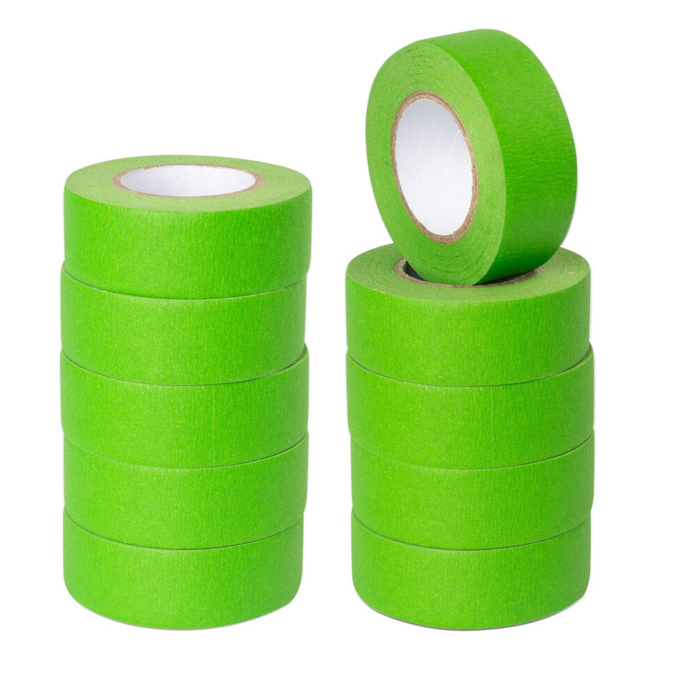 Eagle Smart 10Pcs Green 24Mm Low Tack Painters Masking Tape, Masking Tape For Painting Artists Decorating 75309411
