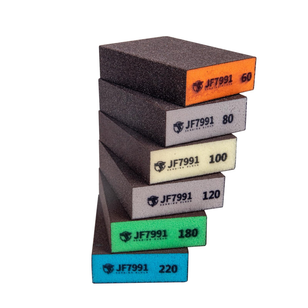 6Pcs Sanding Blocks,Sanding Sponges,Sandpaper Bloc 43716883