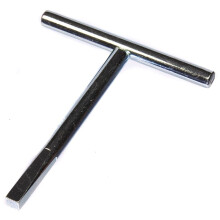 Thunderfix T Bar Key Square Tapered End 6.5mm x 6.5mm Silver Pin Tumbler Lock Key Unlock