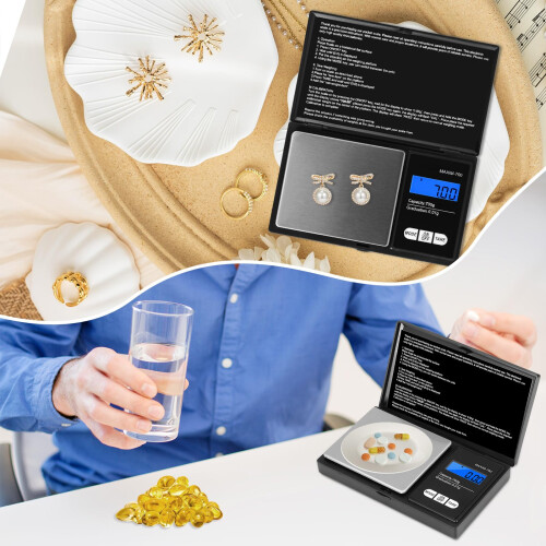 Oderra 0.01g Mini Digital Scales for Jewellery, Go 1