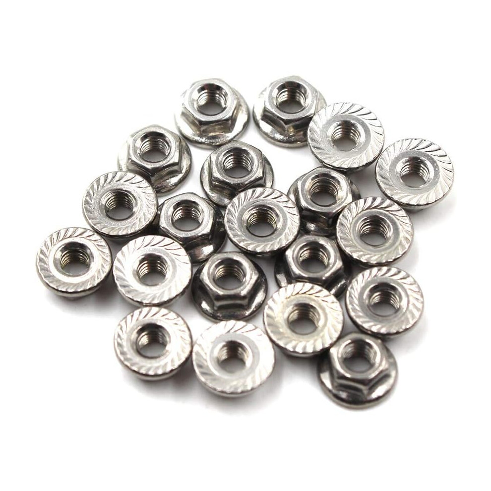 High Hardness Galvanized M10 Flange Nuts, Corrosion Resistant Serrated Hex Lock Nuts For Indoor Outdoor Use, Load Distribution On Flange Surface, 9173940935426