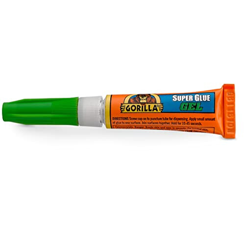 Gorilla Gorilla Super Glue Gel, 3g (2 Pack) , All Purpose, 1
