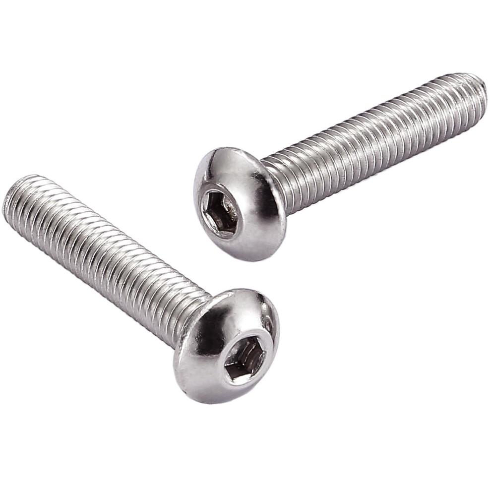 Amlooph M3 Bolts, M3 X 25Mm Hex Socket Button Head 91293466