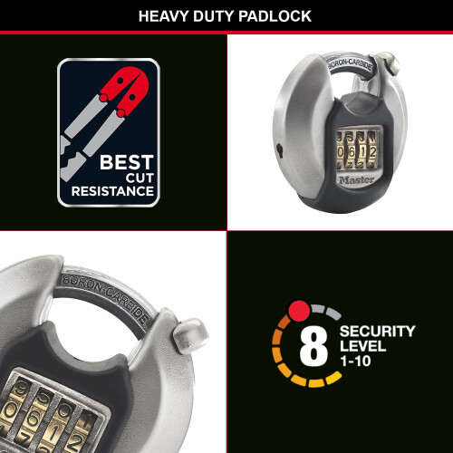 Master Lock MASTER LOCK Heavy Duty Combination Padlock, Securi 2