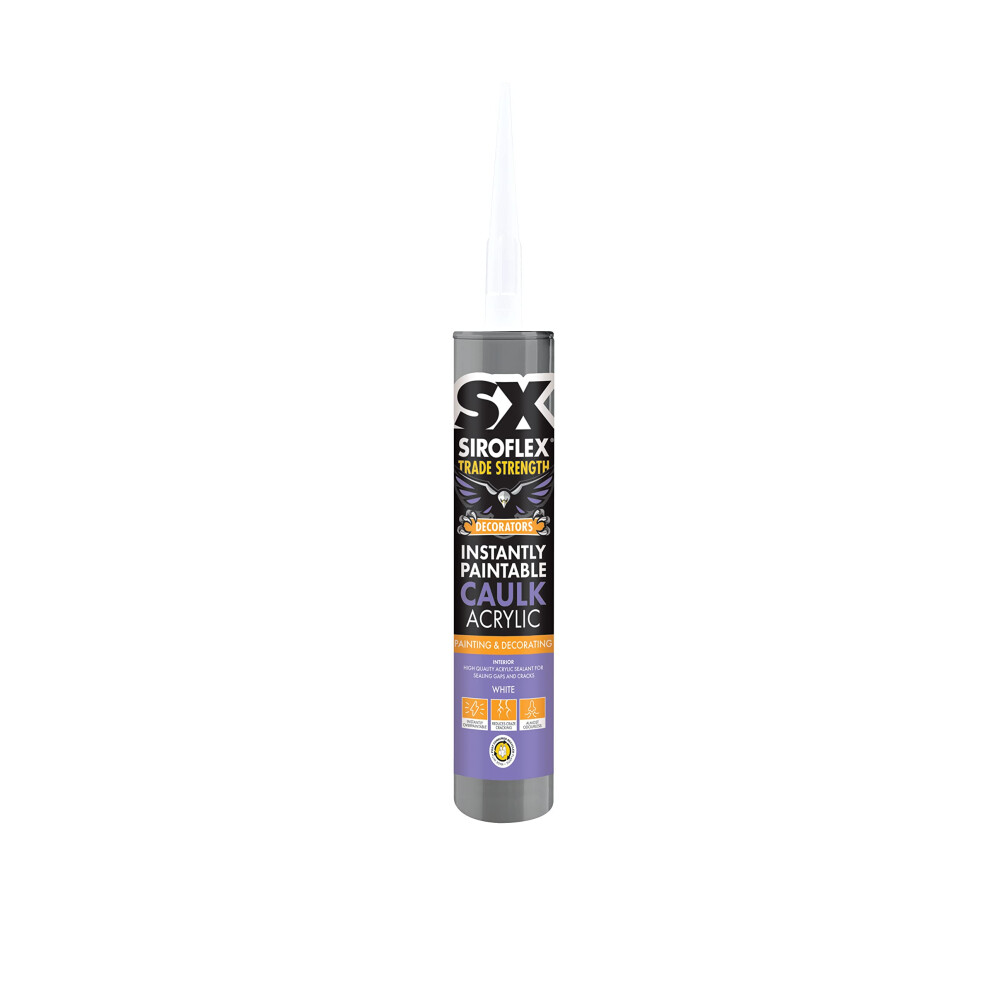 Sx White Instantly Paintable Caulk Acrylic - Insta 87485585