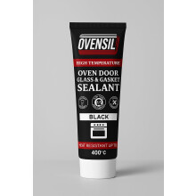 High-Temperature Silicone Sealant – Black Oven Door Repair Adhesive – Heat Resistant up to 400C (40g)