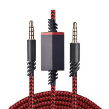 Cabo de substituição jixopn para fone de ouvido com função mudo integrada para Astro A10/A30/A40/A40TR/A50 (vermelho)
