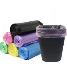 D-GROEE5Rolls100Pcs Transparante Wegwerp Vuilniszakken, Sterke Vuilniszakken voor Keuken, Badkamer, Kantoor