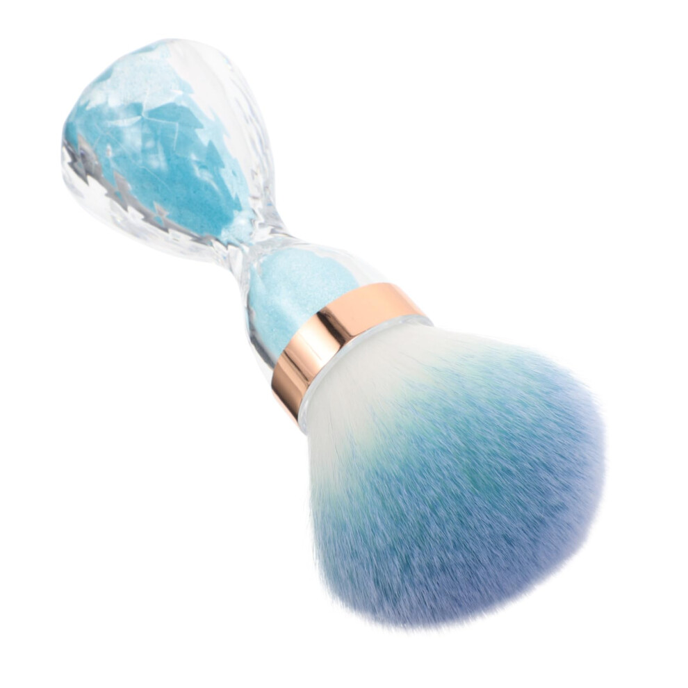 Soft Bristle Nail Dust Brush for Gentle Cleaning and Makeup Brush Care with Ergonomic Handle Grip