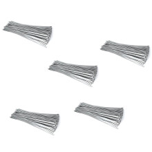 500 pièces de ruban d'étanchéité en acier inoxydable 304 autobloquant, 4,6 mm, pour usage marin et extérieur, avec attaches anti-câbles.