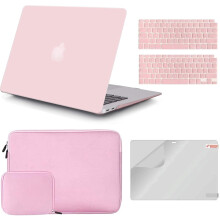 Custodia iCo compatibile con MacBook Air da 13 pollici, modelli 2020, 2019, 2018, A2337M1/A2179/A1932, Touch ID, custodia rigida.
