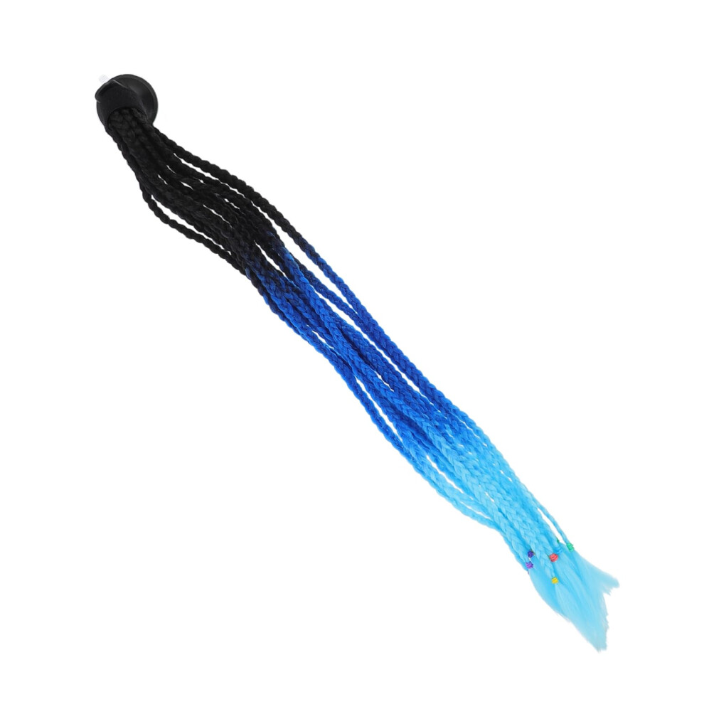 Helmet Braid Motorcycle Helmet Decoration With Colorful Dreadlocks Ponytail Easy Attachment Reusable 9094768554371