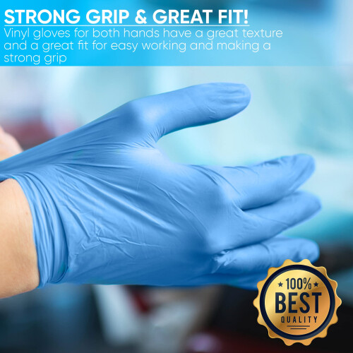 ViraCare 1000 x Blue Disposable Gloves Medium | Vi 2