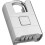 Weatherproof Combination Padlock 54mm AntiCut Heavy Duty Lock with Hidden 4Digit Code and One Button Unlock – Silver 1