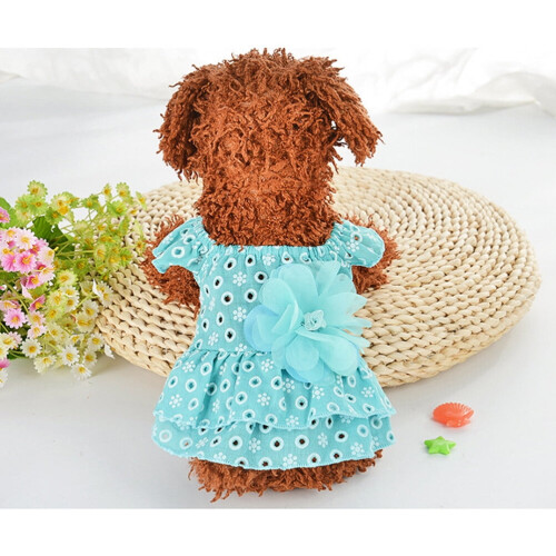 Φόρεμα Tutu από Βαμβάκι Eease Flower για Μικρά Σκυλιά και Γάτες 2
