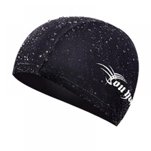 Gorro de natación de tela, gorro de natación de alta elasticidad que mantiene el cabello limpio y transpirable. Se ajusta tanto al cabello largo