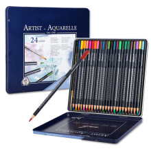 Conjunto de 24 Lápis de Cor de Madeira Perfeitos para Desenho, Conjunto de Lápis de Cor para Artistas, Ideal para Pintura, Adultos e Crianças