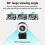 Webcam in streaming 1080P con luce ad anello, webcam HD con zoom digitale e autofocus per computer, PC, laptop e Mac. 5