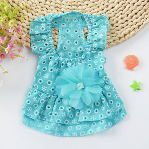 Φόρεμα Tutu από Βαμβάκι Eease Flower για Μικρά Σκυλιά και Γάτες 1