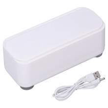 Limpiador ultrasónico de joyas Uadme: portátil, silencioso, con carga USB para vidrio, joyas, anillos, gafas y relojes.
