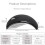 Mouse wireless Zonghan 2.4G pieghevole per computer, mini mouse da viaggio per notebook, silenzioso, con ricevitore USB per laptop e PC. 2