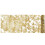 YiFudd Hot Gold Foil Mesh Τραπεζομάντιλο Διακόσμησης Γάμου για Πάρτι και Γάμο, Πολυτελές 2