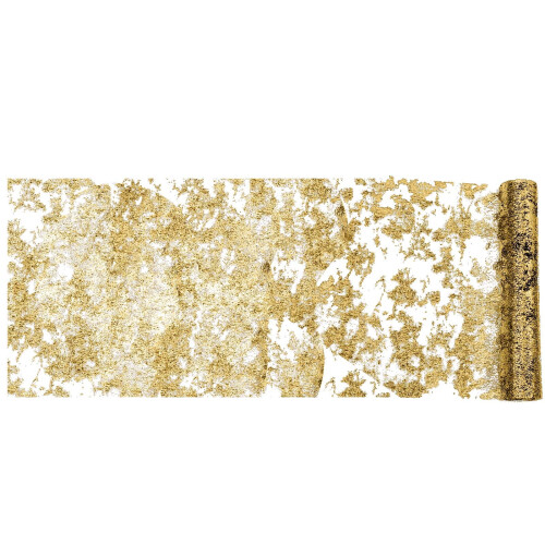 YiFudd Hot Gold Foil Mesh Τραπεζομάντιλο Διακόσμησης Γάμου για Πάρτι και Γάμο, Πολυτελές 1
