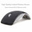 Mouse wireless Zonghan 2.4G pieghevole per computer, mini mouse da viaggio per notebook, silenzioso, con ricevitore USB per laptop e PC. 5