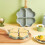 Nonstick Ceramic Egg Pan Mini Egg Poacher Aluminum Skillet Green 2
