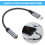 Jixopn1/1.5/2M USB-C σε 3.5mm προσαρμογέα ακουστικών, πλεγμένο καλώδιο ήχου, συμβατό με iPhone15, 5