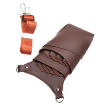 Hairdressing Tool Waist Bag PU Leather Barber Belt Large Capacity Scissor Holster Organizer
