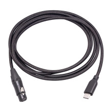 Cable convertidor de micrófono XLR hembra a USB C de 90 cm (3 pies), adaptador Plug and Play compatible con iPhone 15, iPad Pro, Samsung y Huawei.