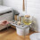 Expandable Stackable Kitchen Cabinet Shelf Organizer, Space Saving Storage for Plates, Dishes, Pans & Pantry - Compatible with Small Spaces, First 6