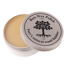 Beeswax Polish for wood & furniture- clear finish- 100% Organic - 250ml - contains no solvent- all natural & eco friendly - protects & enhances all w