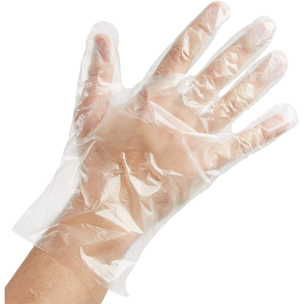 D.a.y. Republic 150 Pack Disposable Gloves, Clear Polythene, Latex And Powder Free, Cleaning Gloves For Kitchen, Ideal As Catering, Diy And Hair Dye 36274000