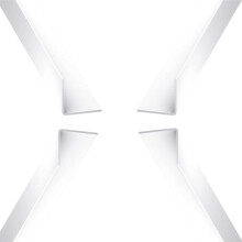 Plastic Corner Trim - PVC Rigid Angle Cover Trim - 90 Degree Angle Edge -1 Metre (White, 70mm x 70mm)
