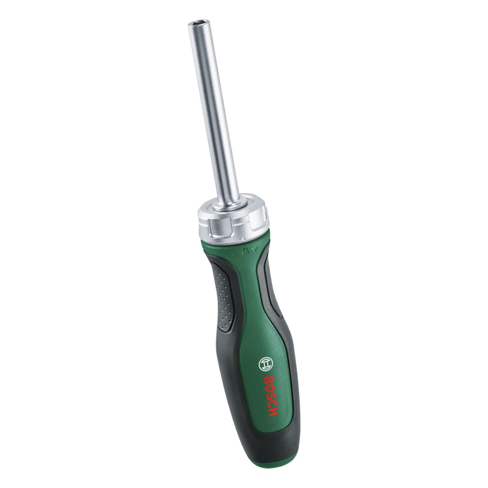 Bosch Bit Ratchet Screwdriver (High-Torque Ratchet Screwdriver For Efficient Screwdriving; Max. Torque 36 Nm; 36-Tooth Gear; Magnetic Bit Holder; Erg