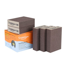 STEBRUAM 5 Pieces Sanding Sponges,Coarse and Fine Sanding Blocks -100 Grits Specifications Sanding Pads,sand sponge Washable and Reusable,Sand Paper