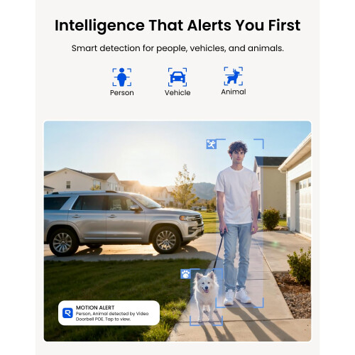 Reolink PoE Doorbell Camera Wired with Chime, 5MP 2