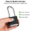 SharkByte 2 Pack Long Shackle Combination Padlocks 2