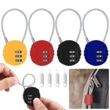 4 Pcs Combination Padlocks, Small Padlock with Com